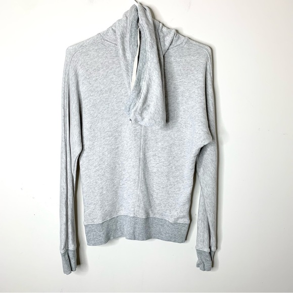 Aritzia TNA Clifton Sweatshirt Cowl Neck Sweater Y2k Hoodie Gray Size XS - Picture 3 of 16